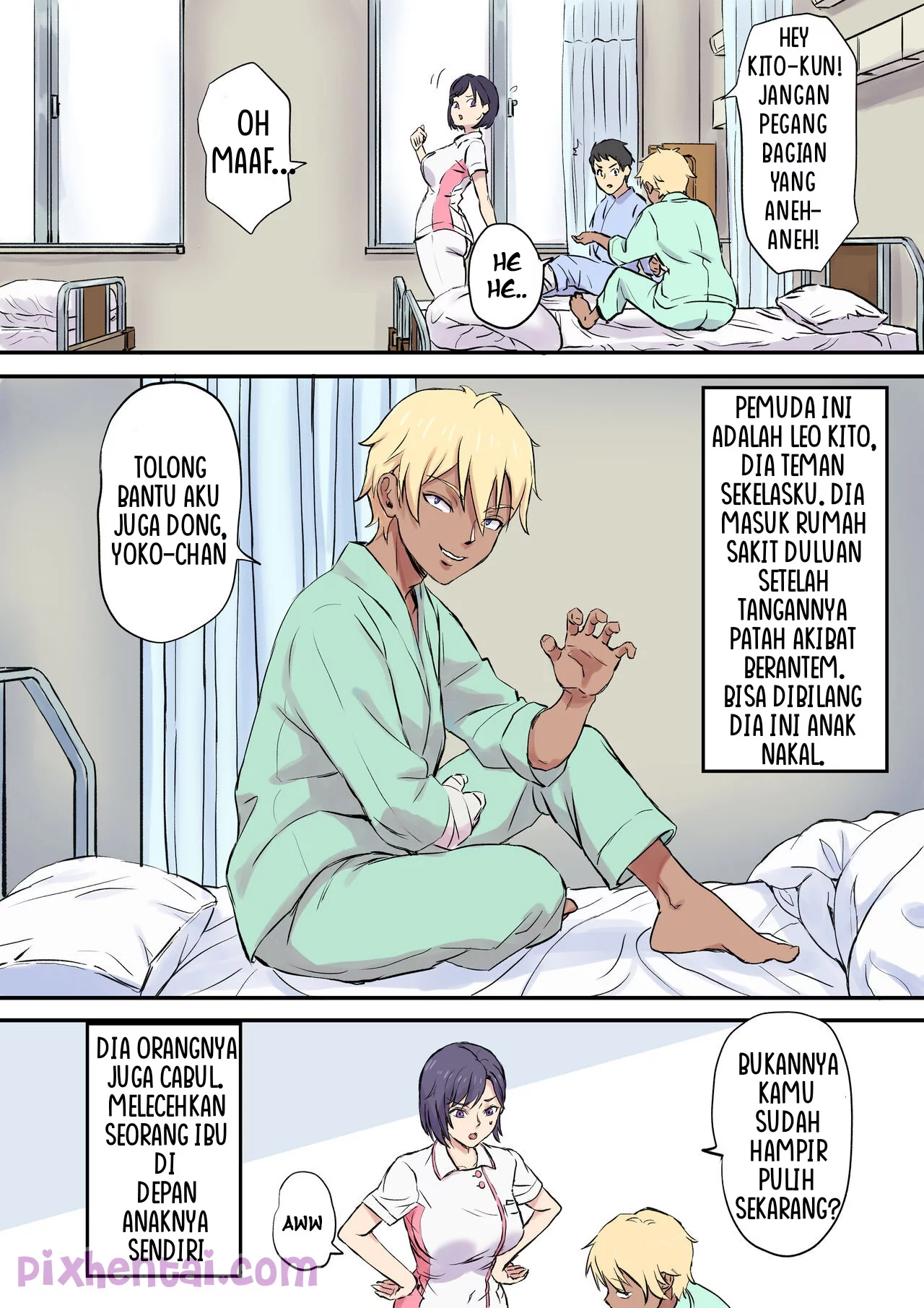 Komik hentai xxx manga sex bokep Milf Nurse Cuckolded on the Bed Next Door 4